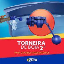 Imagem de Torneira Boia Alta Vazão Compacta Grandes Reservatórios 2