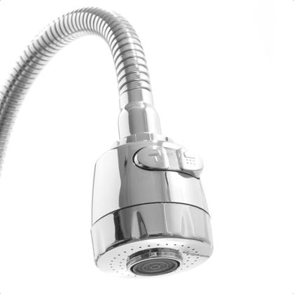 Imagem de Torneira Com Filtro Cozinha Parede Bica Móvel Flexível Gourmet + 1 Refil Extra