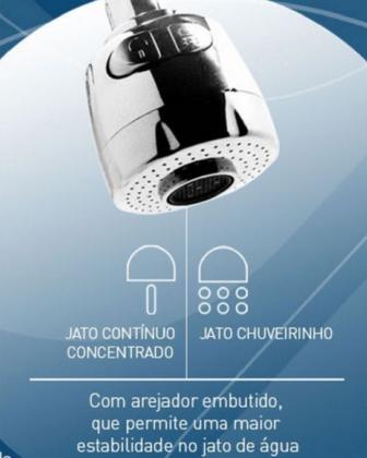 Imagem de Torneira Com Filtro Gourmet Pia Cozinha De Parede + Refil