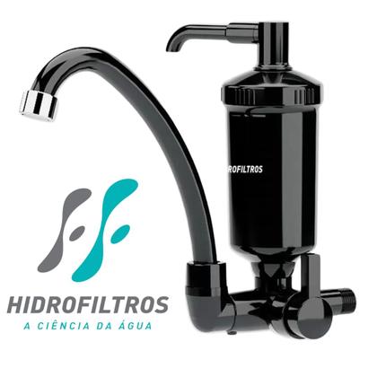 Imagem de Torneira com Filtro Purificador de Parede para Cozinha Hidrofiltros 907-2363 Preta