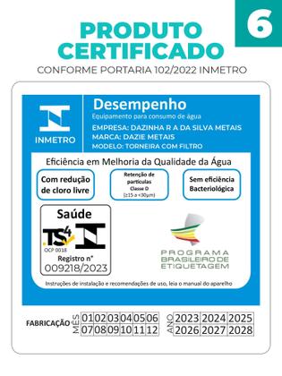 Imagem de Torneira Cozinha com Filtro Para Pia Bancada Mesa Bica Flexível Móvel em Abs Cromado