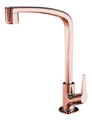 Imagem de Torneira Cozinha De Mesa Lorenzetti Abs Rose Gold 1/4 Volta