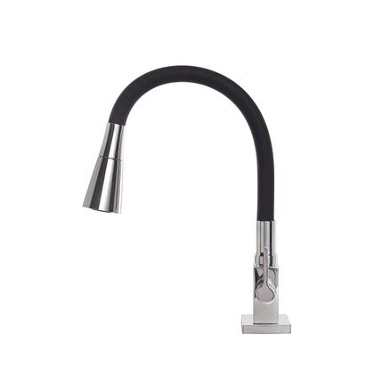 Imagem de Torneira Cozinha Flexível Quadrada Parede Cone Preto/cromo - Um Novo Conceito.