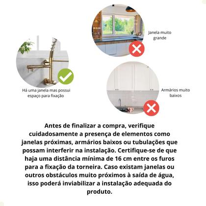 Imagem de Torneira cozinha gourmet de parede momocomando cromado vip