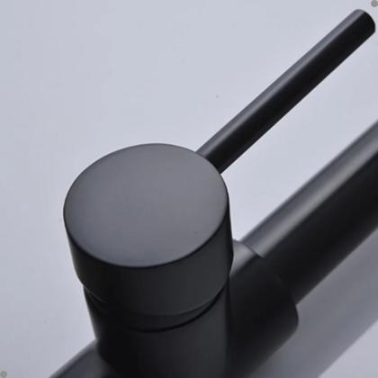 Imagem de Torneira cozinha gourmet misturador monocomando flexível preto fosco black bancada vip