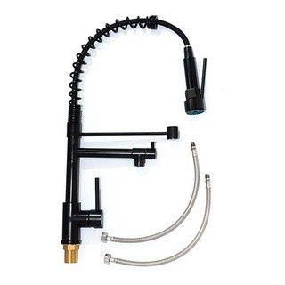Imagem de Torneira Cozinha Gourmet Monocomando Black Preto Fosco 50 Cm