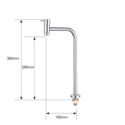 Imagem de Torneira Cozinha Link Sorte Bancada Metal Cromada 90 graus 1/4 Volta