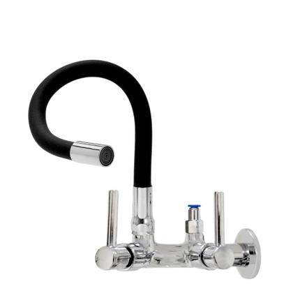 Imagem de Torneira Cozinha Parede Color Preto Flexível Com Saida Para Filtro Purificador abs 6,4 mm