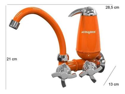 Imagem de Torneira Cozinha Parede Com Filtro Bica Móvel Abs Cromado
