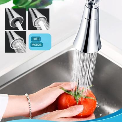 Imagem de Torneira Cozinha Pia Gourmet Mesa Flexível Em Metal Inox 