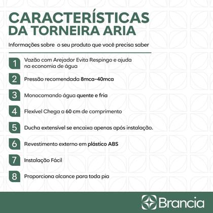 Imagem de Torneira De Bancada Gourmet Cozinha Mesa 2 Jatos Flexível Prata Inox Cromada