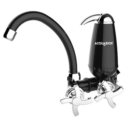 Imagem de Torneira de Cozinha Com Filtro de Parede Bica Móvel Retrô E05 Acquabios Preto