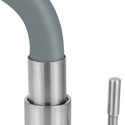 Imagem de Torneira de Cozinha Inox Mesa Flexível Gourmet Cinza/Gray