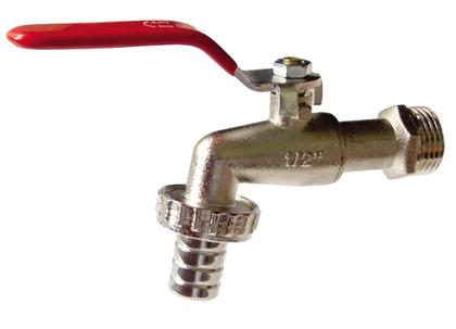 Imagem de Torneira de Esfera Cromada para Jardim 2 em 1 Adaptador 1/2 ou 3/4 Registro