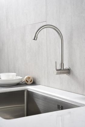 Imagem de Torneira de Inox Giratória Parede Longa NOX01 Doan