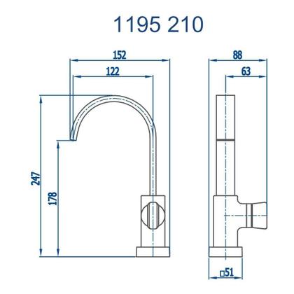 Imagem de Torneira de Mesa para Banheiro e Lavabo Prima 1195 OV210 Ouro Velho DN 15 1/2 Fani