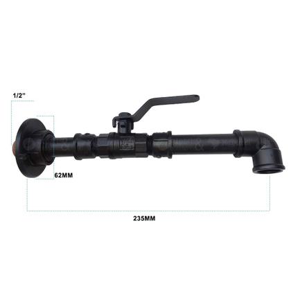 Imagem de Torneira Design Industrial Clássica PVC 1/2" Parede - Madareli