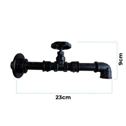Imagem de Torneira design industrial pvc 1/2" parede clássica luxo - madareli