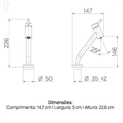 Imagem de Torneira docol lavatorio bica baixa nova loggica mesa 1106406 