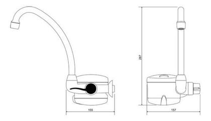 Imagem de Torneira Elétrica Manual Lorenzetti Loren Easy 220v 5500w