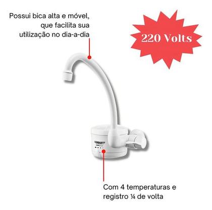 Imagem de Torneira Elétrica Manual Lorenzetti Loren Easy 220v 5500w