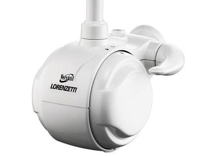 Imagem de Torneira Elétrica Para Cozinha De Parede Versátil 127V 4500W Branca Lorenzetti