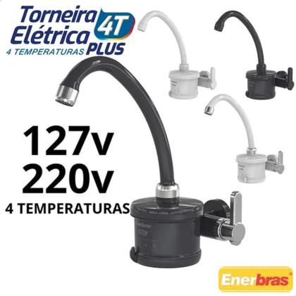 Imagem de Torneira Eletrica Parede Clean 5500w Branco 220v Enerbras