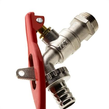 Imagem de Torneira Esfera Brazhu Jardim Para Cadeado Zamac 3/4 8047