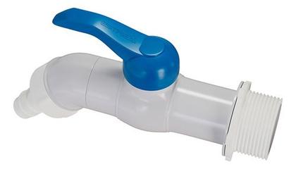 Imagem de Torneira Esfera Pvc Jardim Tanque 1/2'' 3/4'' Branca/Laranja