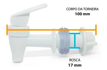 Imagem de Torneira Filtro Bebedouro Purificador Branca Plástico