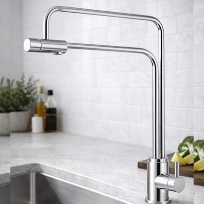 Imagem de Torneira Filtro Cozinha Monocomando Luxo (com Saída P/ Água)