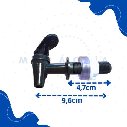 Imagem de Torneira Filtro de Agua Barro Simples Plastico Preta