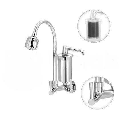 Imagem de Torneira Filtro Purificador Gourmet Parede Metal Luxo 1/4 V.