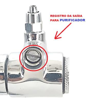 Imagem de Torneira flexivel gourmet com saída para purificador  e maquina