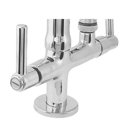 Imagem de Torneira Gourmet Bica Móvel de Bancada Para Cozinha Tubo Flexível Preto Para Filtros ou Máquina Lava Louças e Roupas 7143