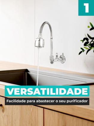 Imagem de Torneira Gourmet com Adaptador Saida Filtro Purificador Metal