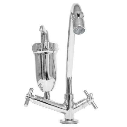 Imagem de Torneira Gourmet com Filtro Mesa Alavanca X Redonda Tubo J 3323