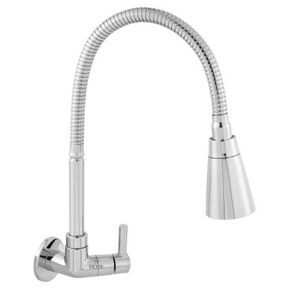 Imagem de Torneira Gourmet Cozinha Parede Pia Flexível 2 Jatos Abs