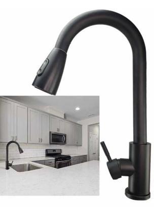 Imagem de Torneira Gourmet Monocomando PullDown Premium Com Extensor Preta