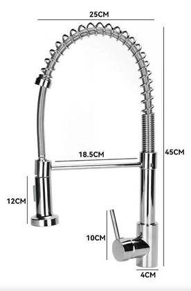 Imagem de Torneira Gourmet Para Cozinha Bancada Pia Torneira Monocomando Misturador Água Quente e Fria
