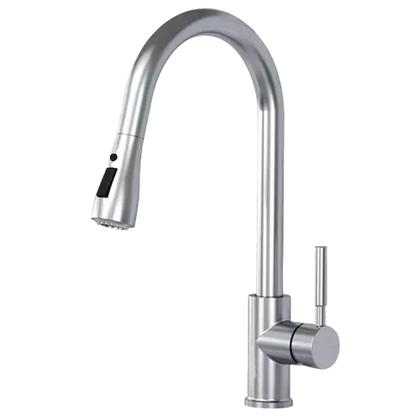 Imagem de Torneira Gourmet Pia Para Cozinha Bancada com Bico Alto Extensível 50cm Com Misturador Monocomando Água Quente e Fria Preto