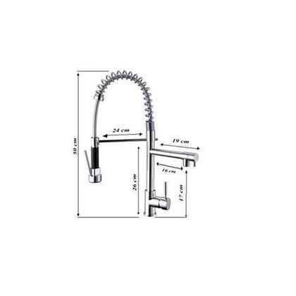 Imagem de Torneira Gourmet Vip Metal Monocomando 50Cm Misturador Spray