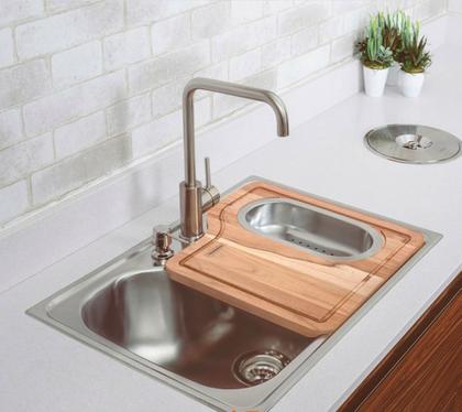 Imagem de Torneira Inox Escovado de Cozinha Monocomando Mesa Estilo Deca Docol