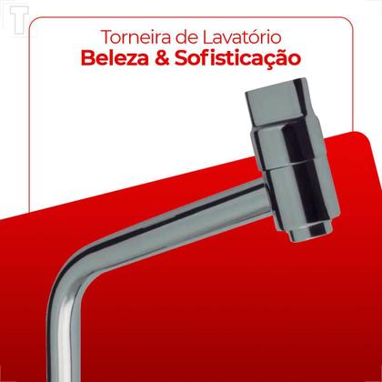 Imagem de Torneira kimetais 1176 c68 lavatorio mesa alta p/cuba apoio 1/4v plena cromada