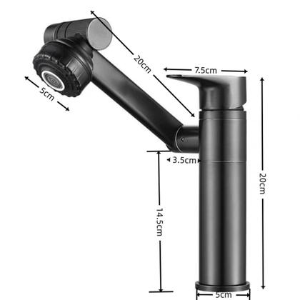 Imagem de Torneira Lavabo Banheiro Monocomando Luxo 360 Rotativa