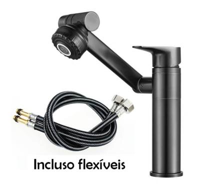 Imagem de Torneira Lavabo Banheiro Monocomando Luxo 360 Rotativa