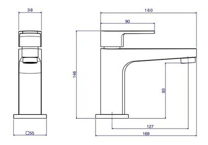 Imagem de Torneira Lavatório Bica Baixa Deca Level Cromada 1197.C26