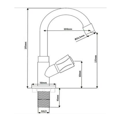 Imagem de Torneira lavatorio bica movel abs c25 cromada 1196 - pison