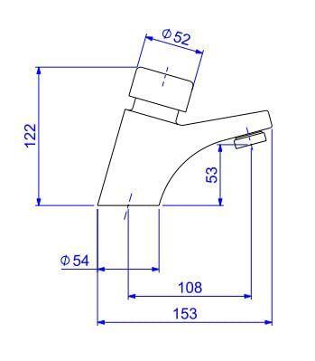 Imagem de Torneira Lavatório Mesa Fecho Automatico - Deca
