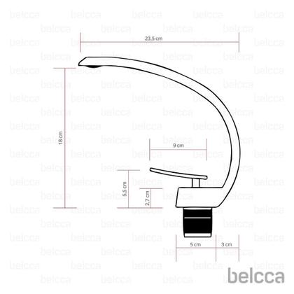 Imagem de Torneira Luxo com Misturador Monocomando Dourada de Bancada Belcca TLM01D-BL